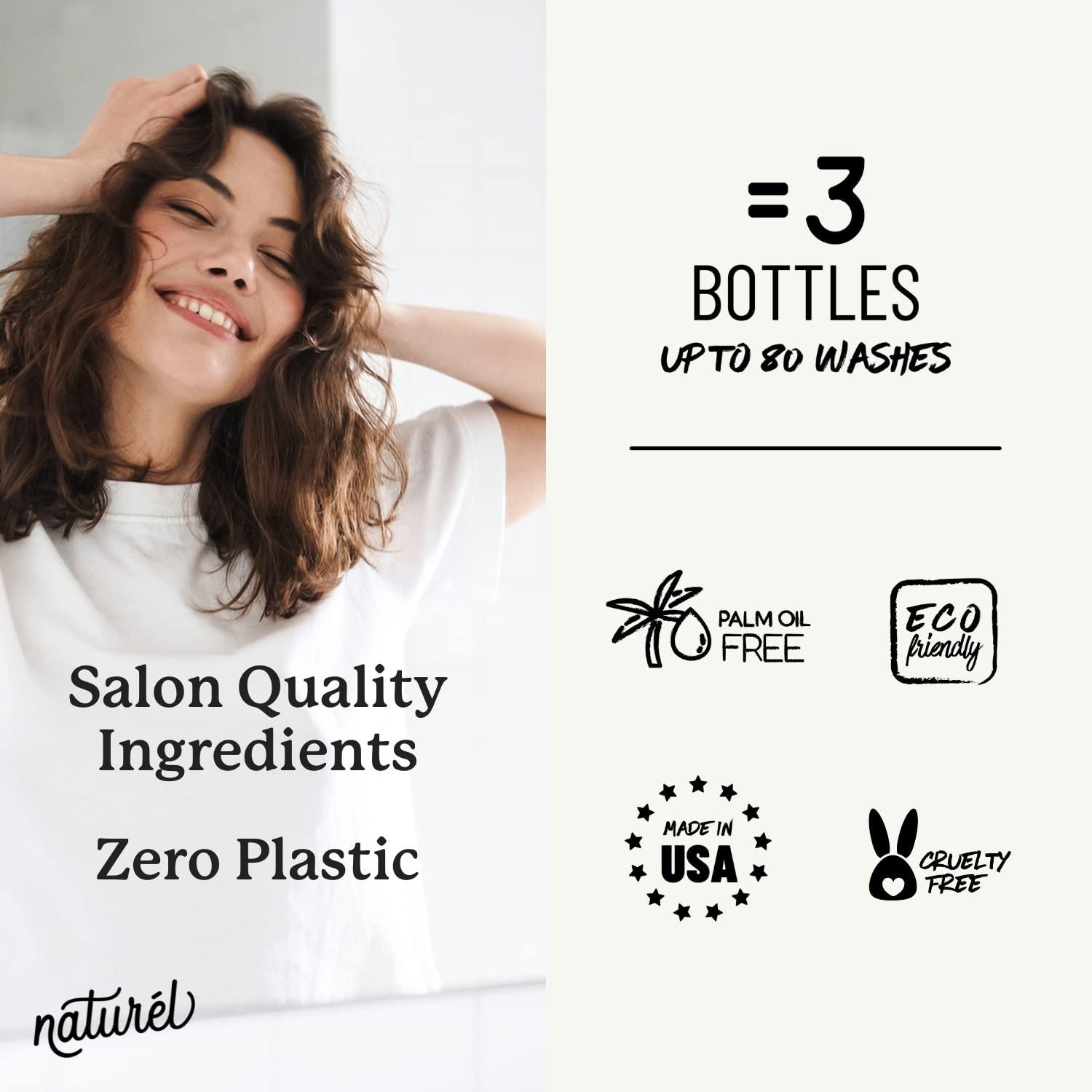 NATURÉL Naturel Boost Volumizing Shampoo Bar for Fine or Oily Hair, Volumizing Shampoo Bar, Vegan, Zero Waste, Cruelty Free, Made in USA