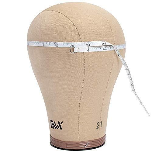 gexworldwide GEX Heavy Duty Mannequin Tripod + GEX Canvas Cork Wig Block Head Set Bundle