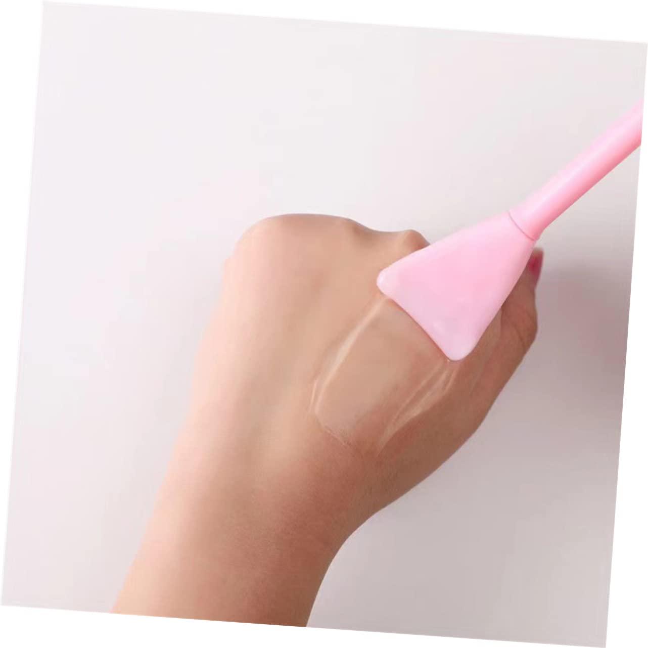 IWOWHERO IWOWHERO Facial Mask Brush Set of 10 Silicone Mud Mask Professional and Decorative Pink Blue