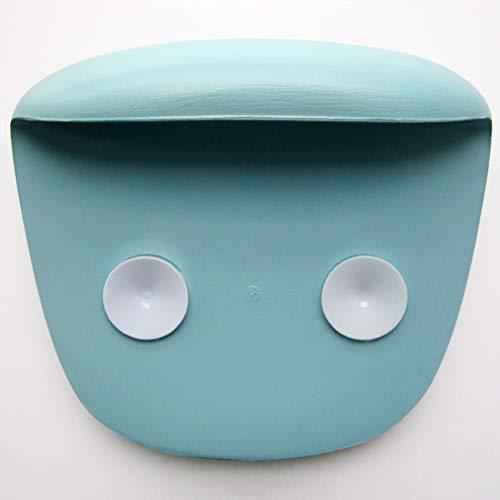 Teflogo-pillow Spa Bath Pillow with Large Suction Cups, Bathtub Cushion Shoulder and Head Support, Luxury Bath Tub Rest Pillow, Fits Any Tub, Straight Back Tub, D
