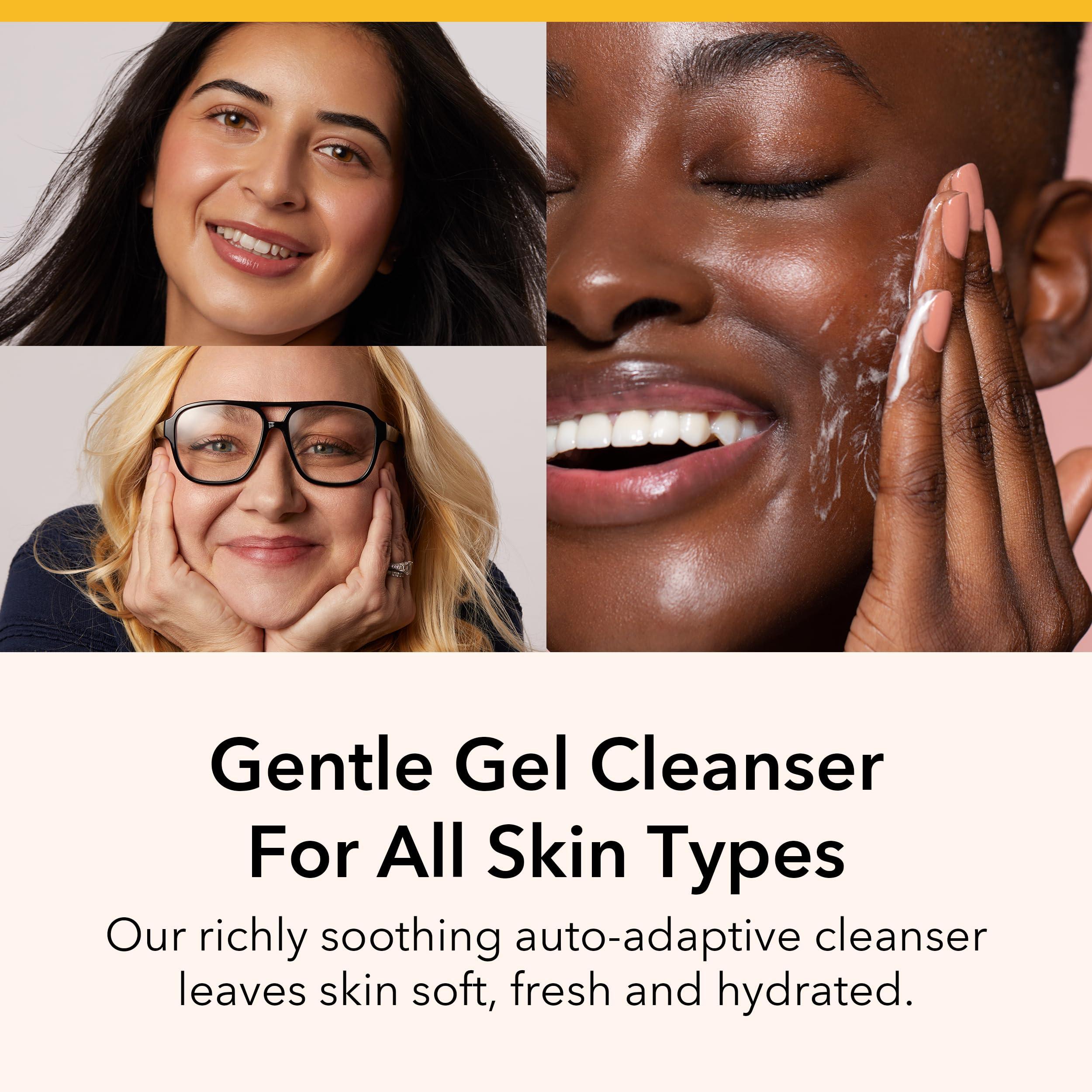 Six Gldn Six Gldn Botanical Cleansing Gel, Revitalizing Foaming Cleanser with Ginseng, Gentle Face Wash & Makeup Remover for All Skin Types, Cleanses, Balances & Hydrates - Vegan Korean Skincare, 100 ml