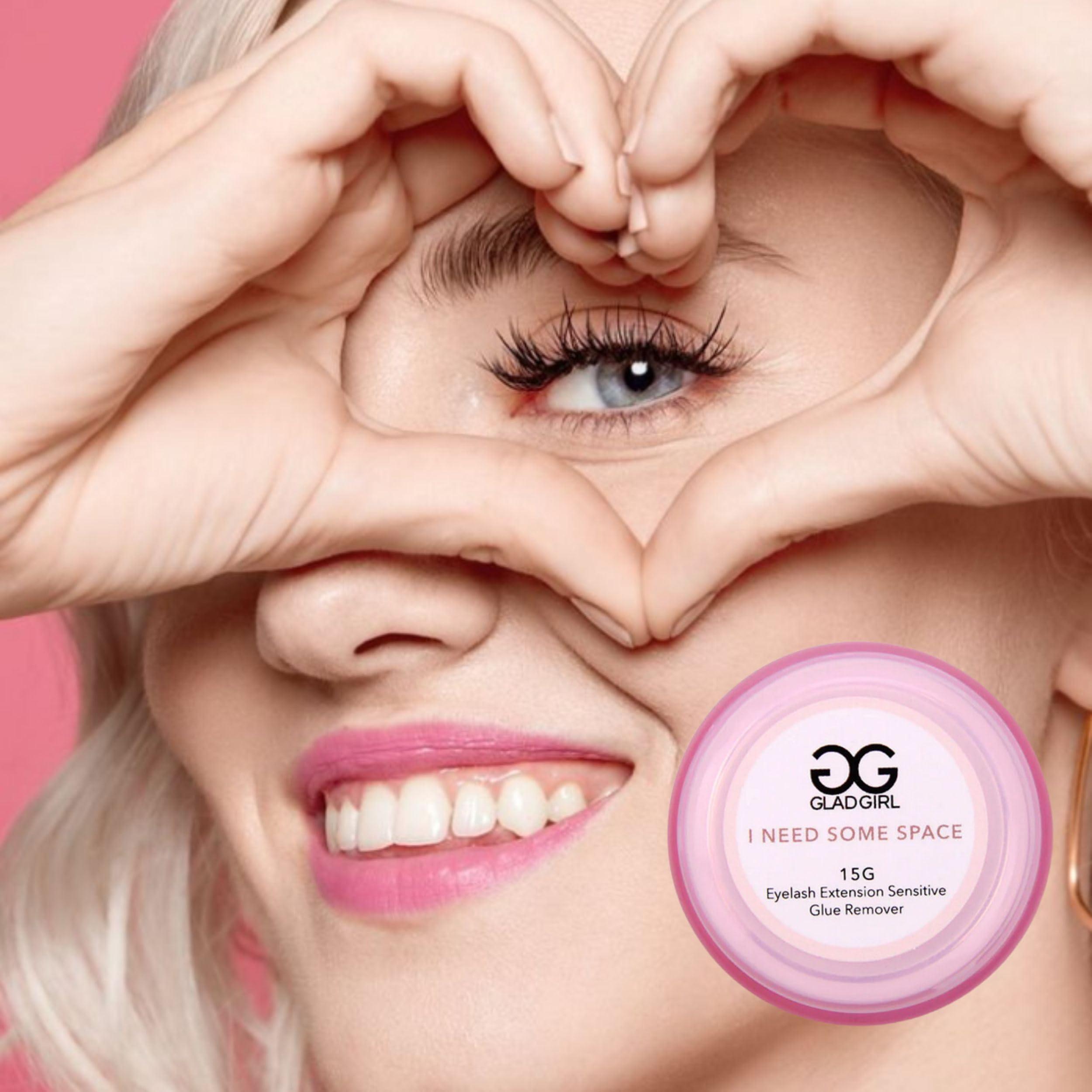 GladGirl GladGirl False Eyelash Extensions Cream Glue Remover - Gentle 15g | Low Irritation Cream for Sensitive Skin