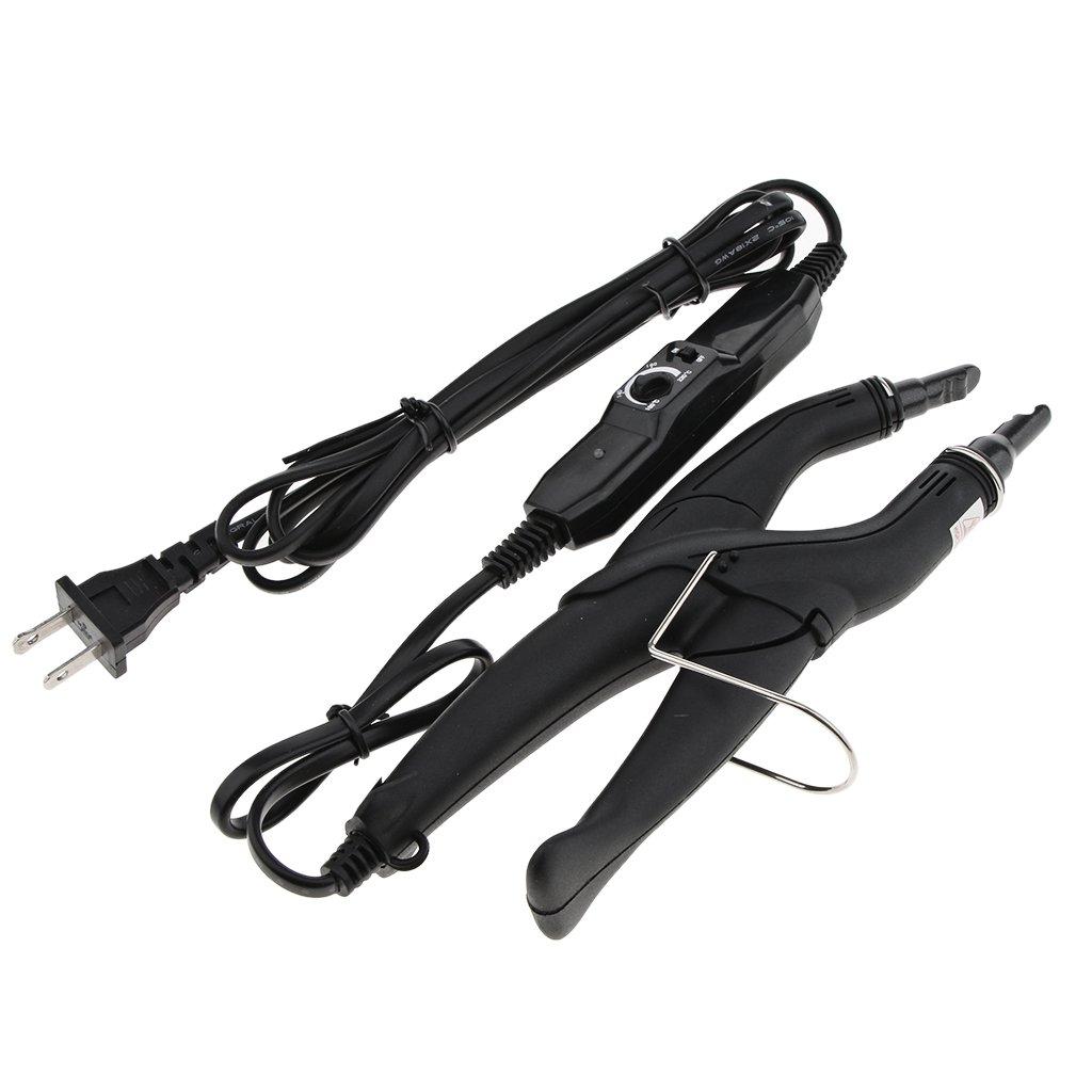 Xiaojikuaipao Professional Hair Extensions Tool Fusion Heat Iron Connector Melting Wand Kit with Adjustable Temperature Setting - Keratin Pre-Bonded Hair Anywhere