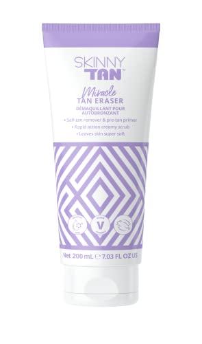 Skinny Tan Skinny Tan Self-Tan Eraser - Manual and Chemical Exfoliation - Jelly-Like Texture - Removes Old Tan, Corrects Mistakes, and Exfoliates Skin - Brightens and Smoothes Your Epidermis - 7.03 oz Cream
