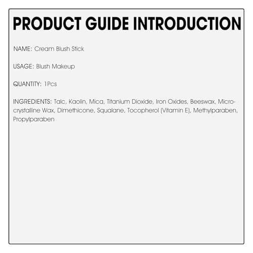 LOKFAR LOKFAR Cream Blush Stick for Cheeks Blush Makeup - 2 in 1 Multi Stick Blush for Cheeks Tint & Eyes & Lips, Cheek Makeup Stick Makeup Blush with Brush, Waterproof Creme Blush (#01 Cherry Pink)