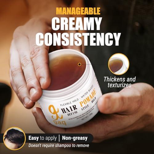 G GAQ Gaq Hair Pomade (medium hold) Flake Free, Sweet berries Scent,