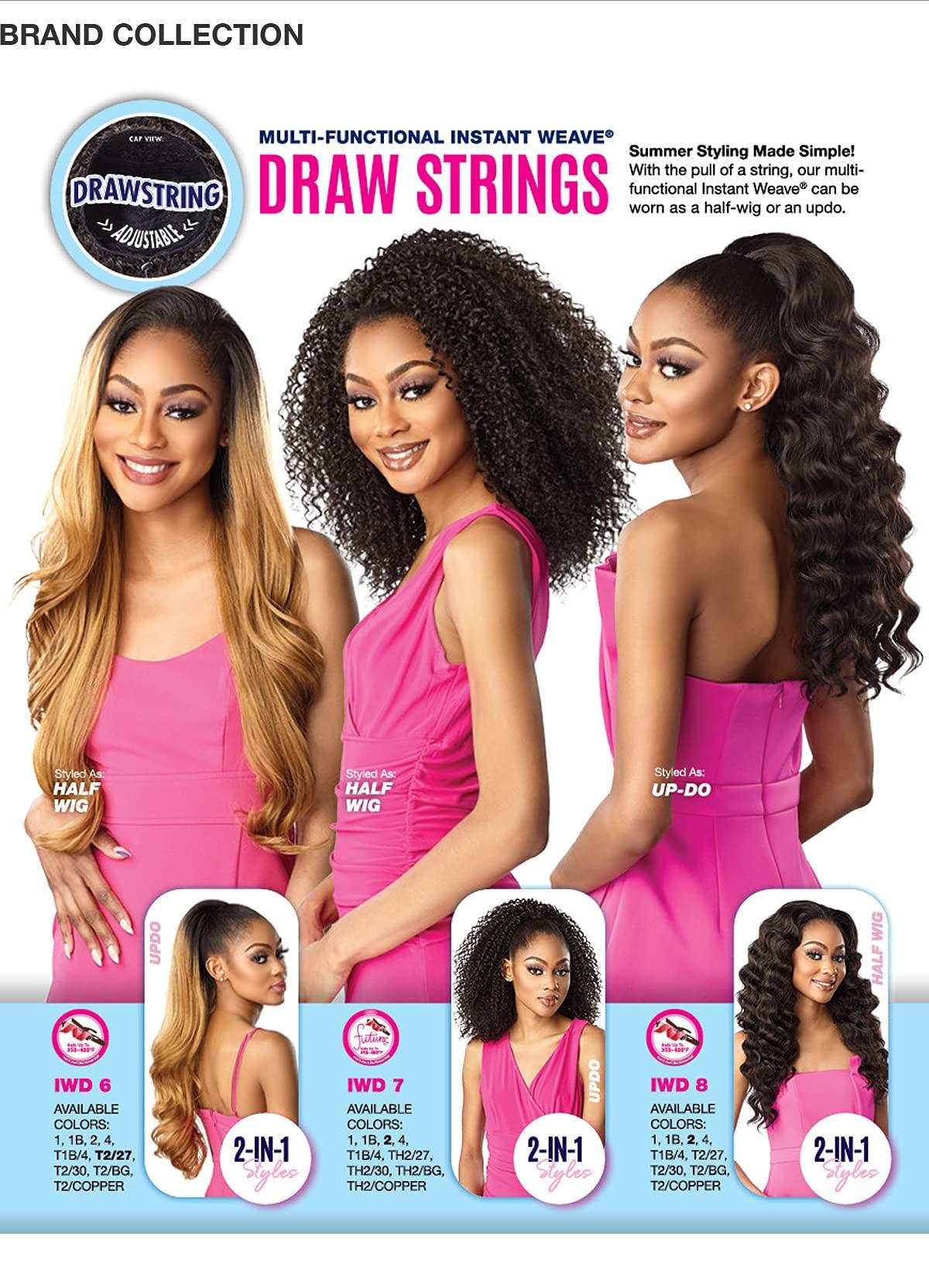 Sensationnel Instant Weave Sensationnel Half Wig Drawstring Cap IWD 8 (1)