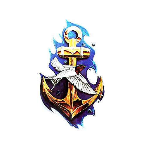 BETTERLINE 9 Large Cool Temporary Tattoos - For Men, Adults and Teens - Skull, Elephant, Eyes and More Body Art - Tattoos for Arms Legs Shoulders or Back