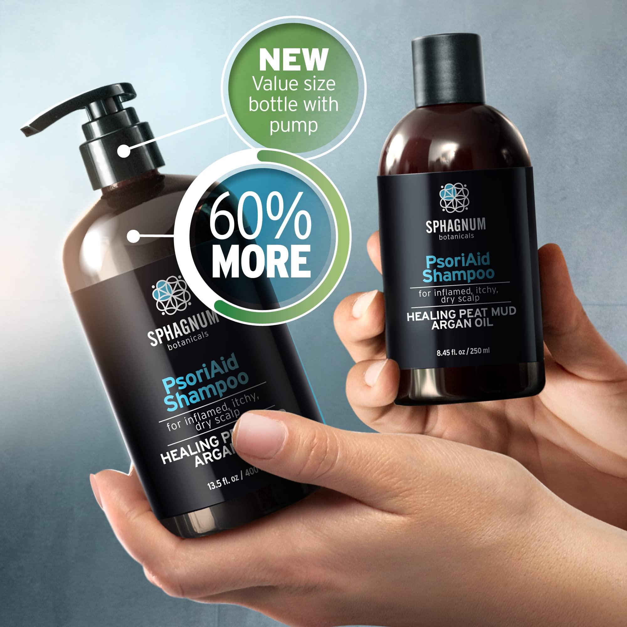 Sphagnum Botanicals Sphagnum Botanicals Psoriasis Shampoo - Peat Mud & Fulvic Acid Therapy for Itchy and Red Scalp Treatment. No Coal Tar. 8.45 Oz