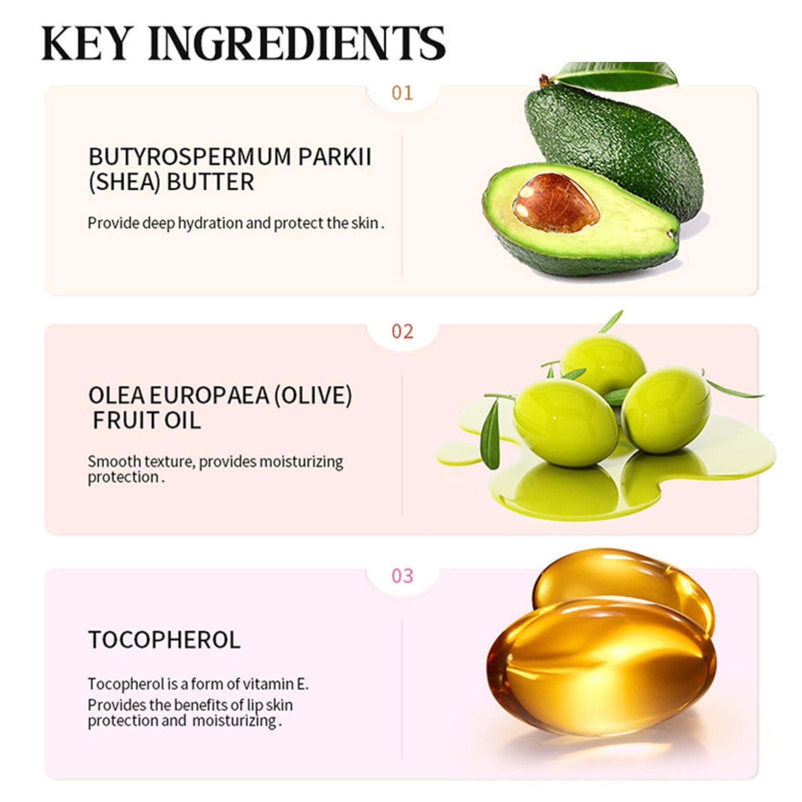 Evolvique Lip Butter Balm - Lip Balm Hydrating - Tinted Lip Balm - Moisturizing Lip Gloss Set - Girls Lip Oil - Lip Moisturizer for Women - Lip Care Products - Christmas Gifts for Teen Girls