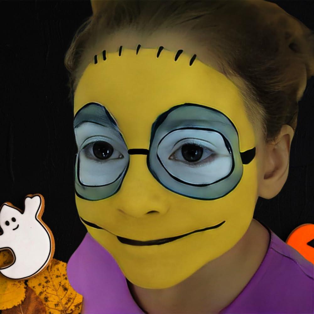 Mysense Mysense Yellow Face Body Paint Stick, Yellow Eye Black Stick, Cream Eye Paint for Baseball Softball Football Lacrosse, Non-toxic Facepaint for Halloween Costume Lion Tiger Cosplay Makeup