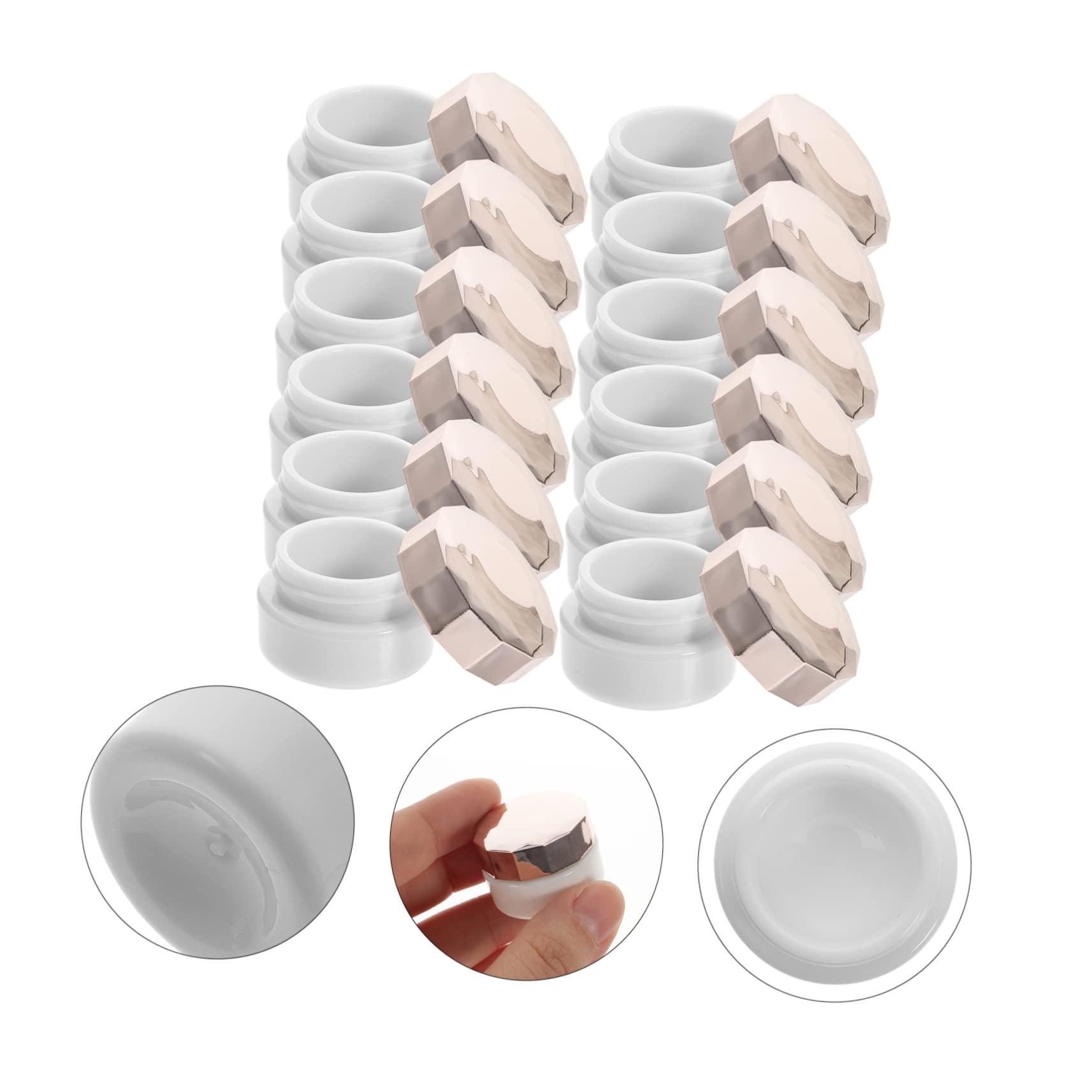 NOLITOY NOLITOY 36 Pcs Cream Box Moisturizer Dispenser Small Makeup Organizer Airless Pump Bottles Makeup Travel Containers Moisturizer Face Cream Plastic Refillable Jars for Cream Lotion