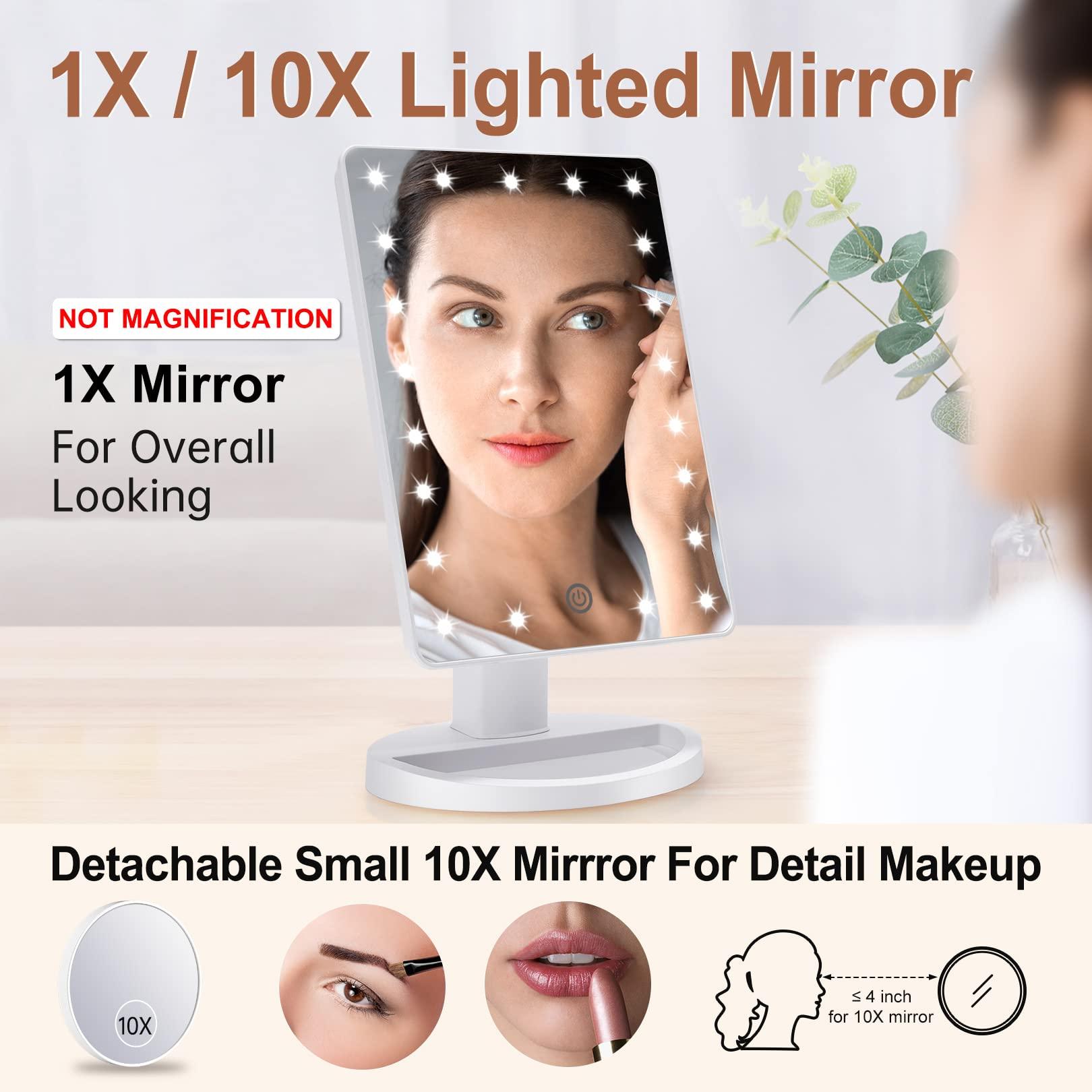 COSMIRROR COSMIRROR Shower Mirror Fogless for Shaving and Lighted Makeup Vanity Mirror