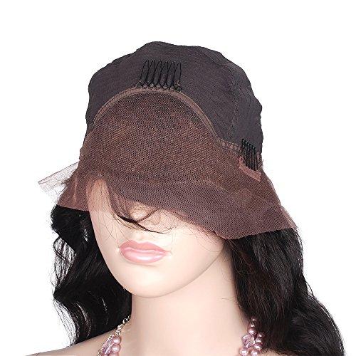 Mike & Mary Mike & Mary® Indian Remy Hair Lace Front Wigs Body Wave for Black Women with Baby Hair (26inch, #2 Darkest Brown)