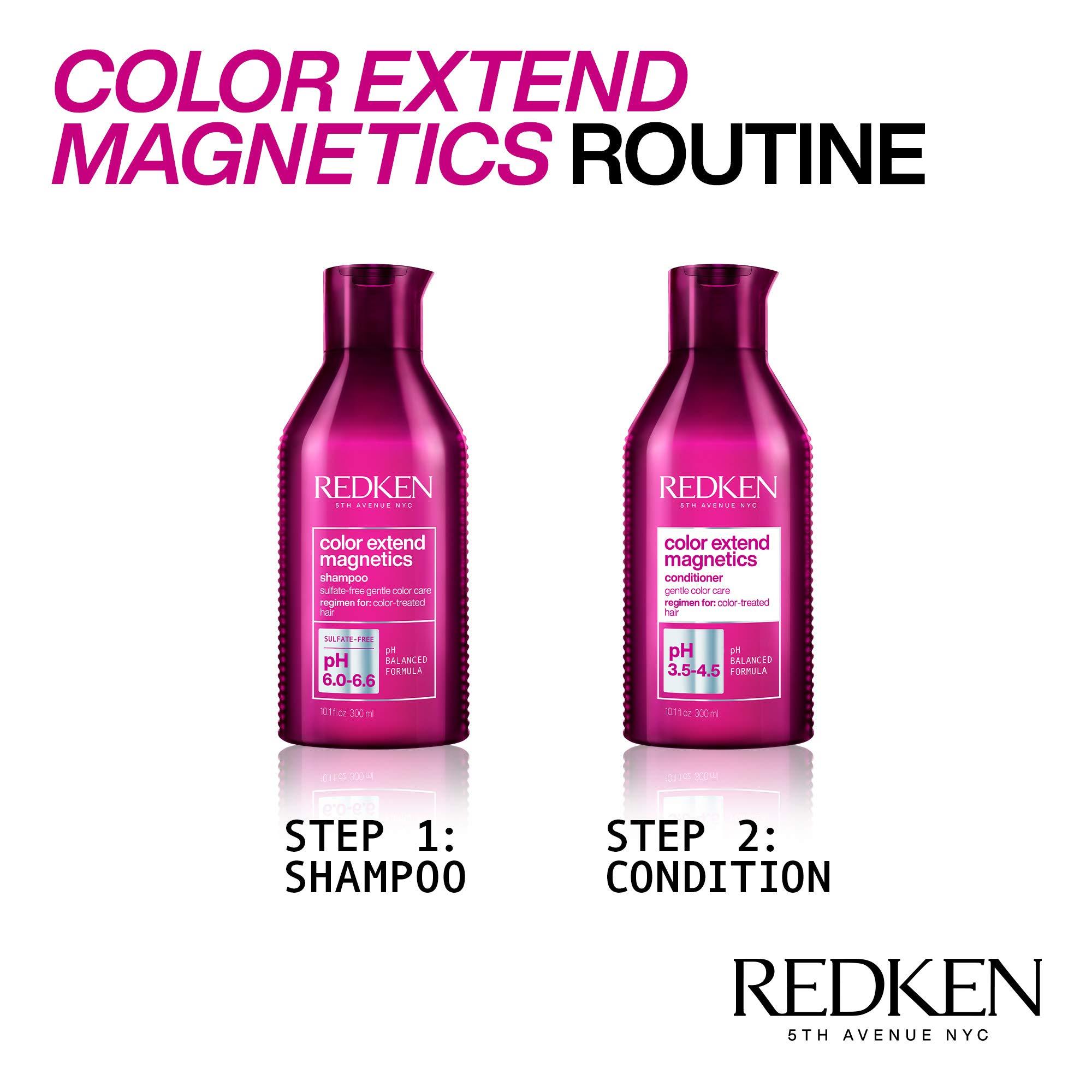REDKEN REDKEN Color Extend Magnetics Shampoo and Conditioner For Color-Treated Hair | Gently Cleanses & Protects Color | With Amino Acid | Sulfate Free