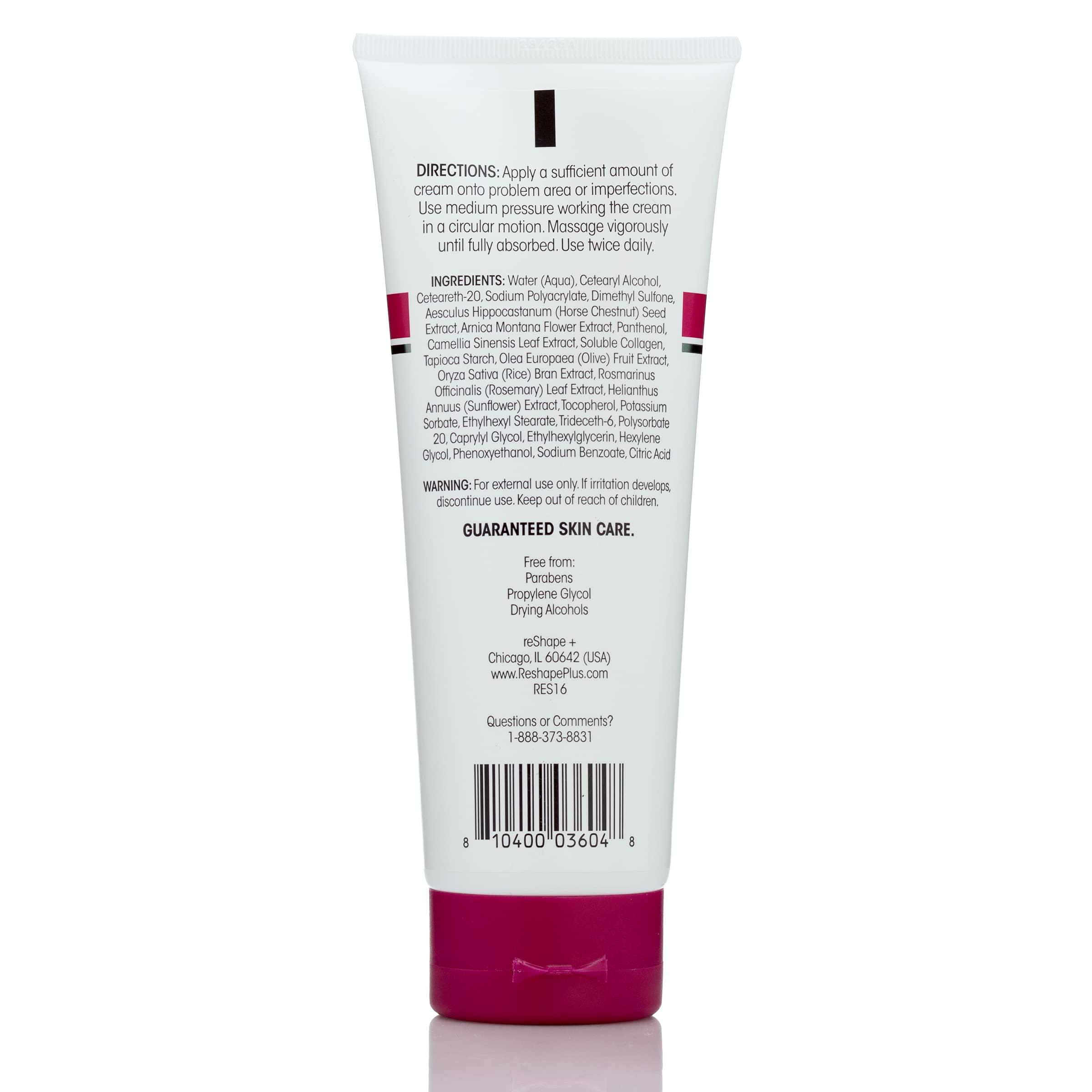 Reshape+ Reshape+ Varicose Vein Relief & Vein Care Cream W/Collagen, Arnica, & Horse Chestnut - Visibly Reduce Varicose Veins, Bruises, & Spider Veins, Varicose Vein Treatment Lotion For Legs & Body, 8 Fl Oz