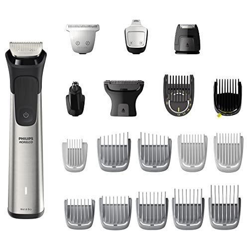 Philips Norelco Philips Norelco Multigroom Series 9000-21 Piece Men\'s Grooming Kit for Beard, Body, face, Nose, Ear Hair Trimmer w/Premium Storage case, MG9510/60