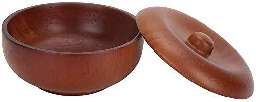 qiuqiu Men Shaving Brush Oak Soap Bowl Hu Soap Bowl Professional Shaving Tool with Lid