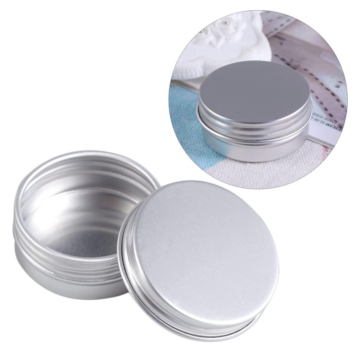 PAMINGONO PAMINGONO 15ml Aluminium Cosmetic Jar with Lid Travel Size Cream Container for Makeup Pomade Portable Empty Jar for Beauty Products