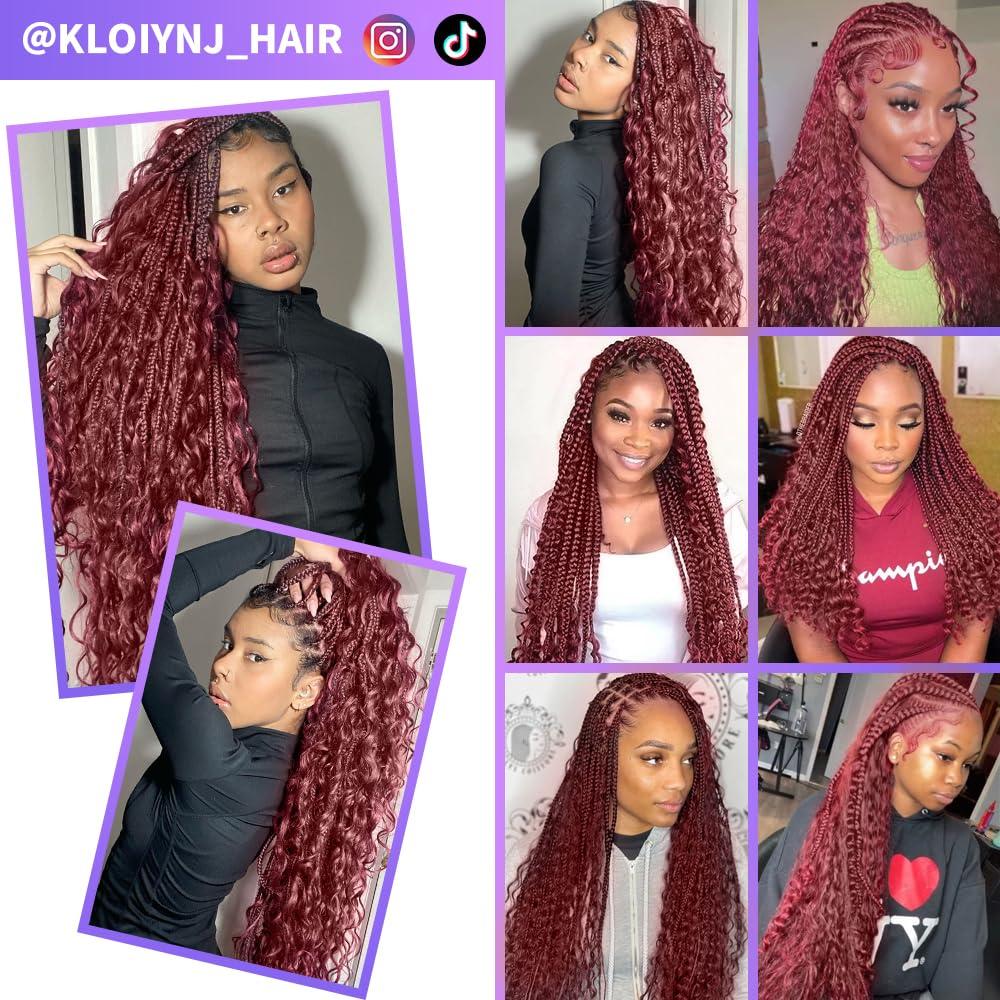 kloiynj Human Braiding Hair Water Wave Bulk Human Hair For Braiding 100g (1pack-2bundles) No Weft 100% Unprocessed Virgin Human Braiding Hair For Boho Braids Water Wave Micro Braiding Human Hair 16inch #99J