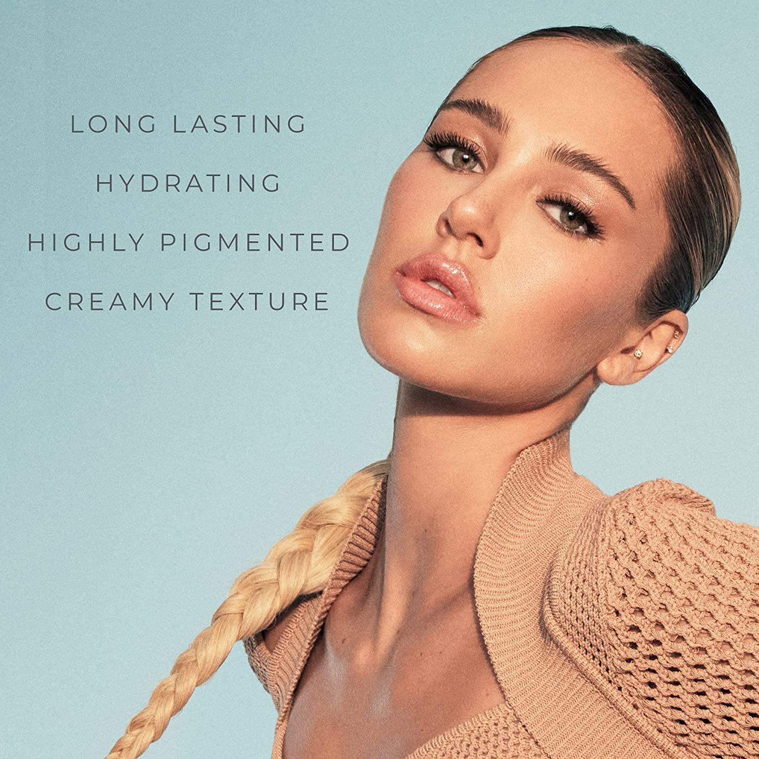 RB RINNA BEAUTY Rinna Beauty Lip Kit - Call Me Coral - All-in-One Lip Kit Includes Lipstick, Lip Gloss, and Lip Liner - Vegan, Long-Lasting, Anti-Aging & Moisturizing, Cruelty-Free - 1 each