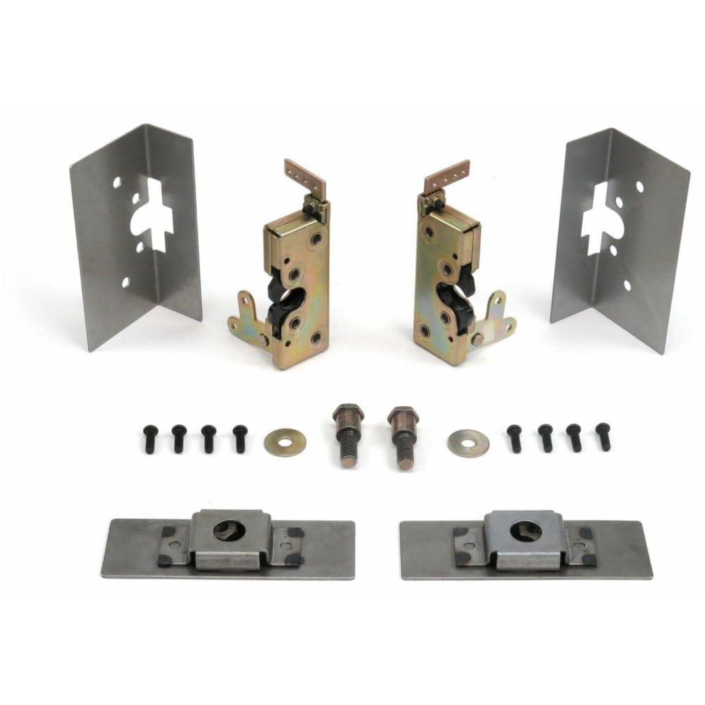 JKSXIX JKSXIX for FF350 1947-1950,for F350-24 1951-1954 & -27 1951-1954,for FC300 1947-1950 Truck Large Door Latches + Install Kit Hot Rod Body Trim Zinc Plated 2-Latch Brackets 1CTLBCDLIKHRBT