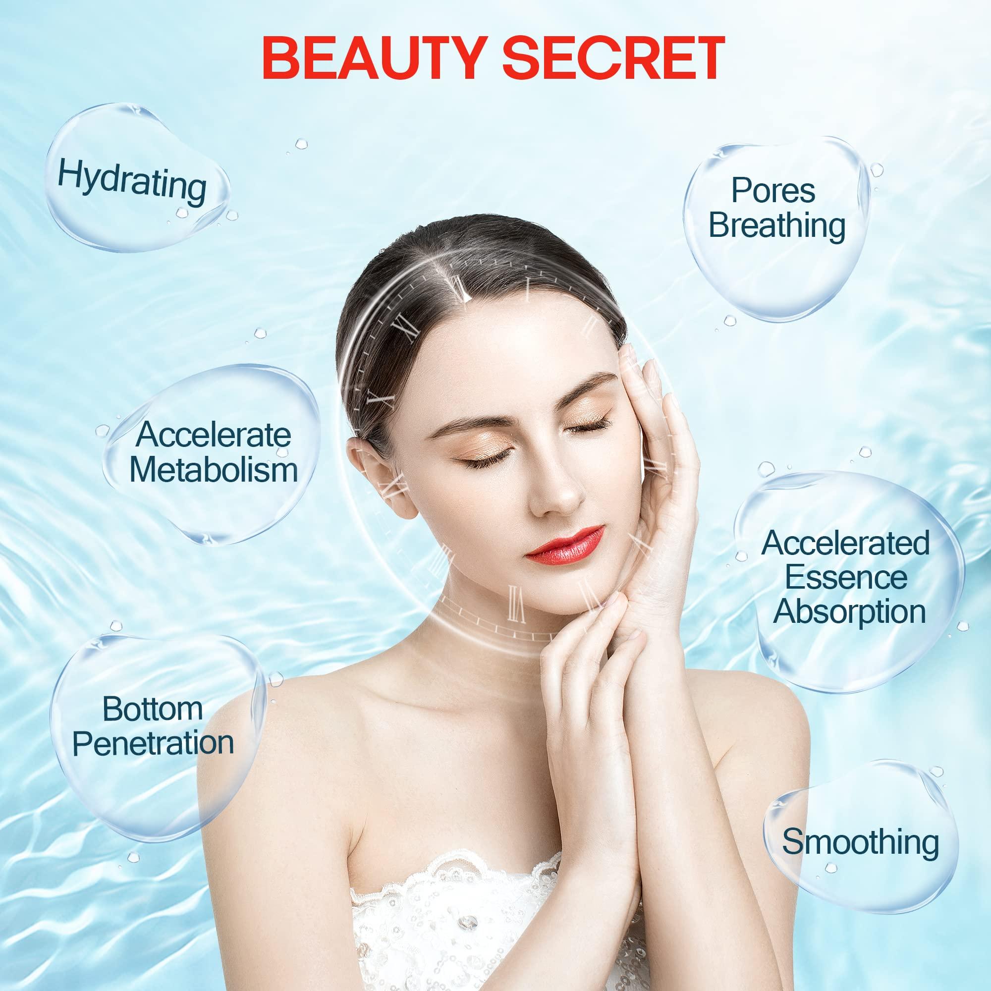 Kingsteam Facial Steamer- Professional Nano Ionic Facial Steamer- with HD Makeup Mirror - Oznoe Steamer - High Capacity - Suitable for Home with Mini Size