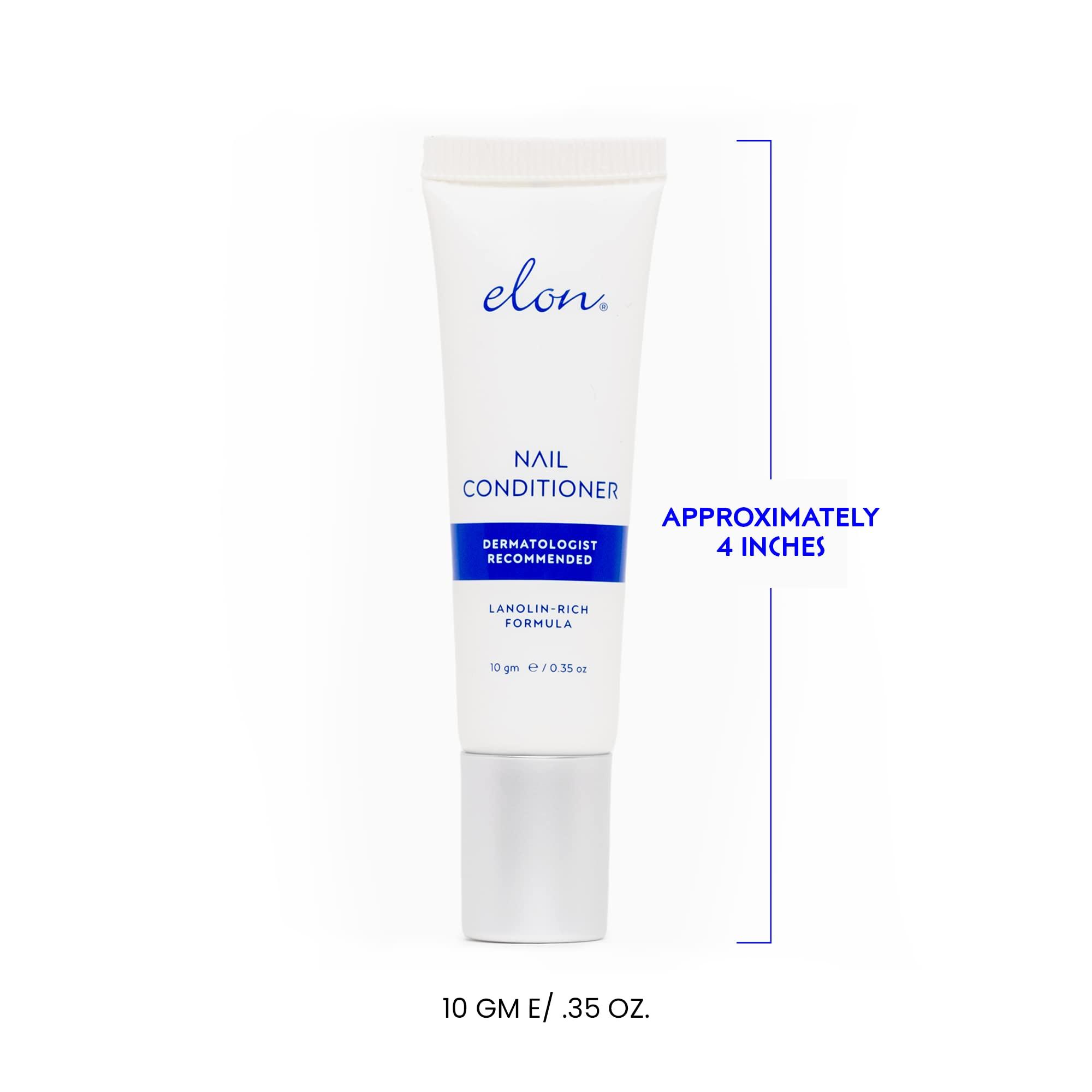 Elon Elon Lanolin-Rich Nail Conditioner, Strengthens Nails & Protects Cuticles, Recommended by Dermatologists & Podiatrists (10g tube)