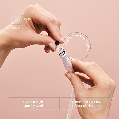 Trophy Skin Trophy Skin Replacement Filters - Round Wool Air Filters - fits Trophy Skin Microdermabrasion Kit - 100 pack