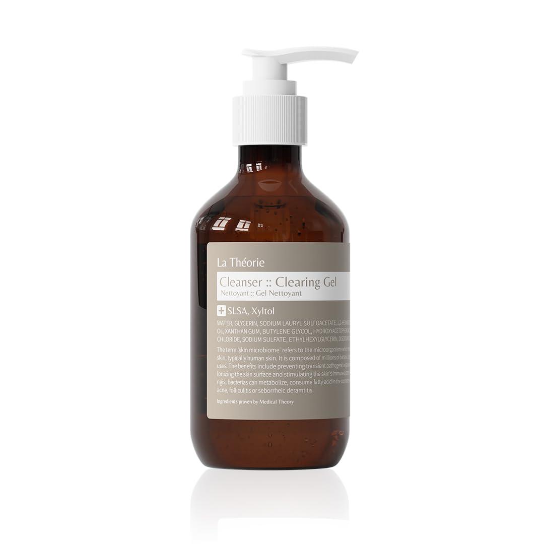 La Theorie La Theorie Cleanser Clearing Gel for troubled skin with fungal and small bumps (Fatty acid Free, 7.10 Fl Oz)