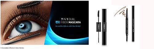 CAILYN CAILYN 7 In 1 Dual 4D Fiber Black Mascara & Eyebrow Pencil Set, 01- FRESH VANILLA