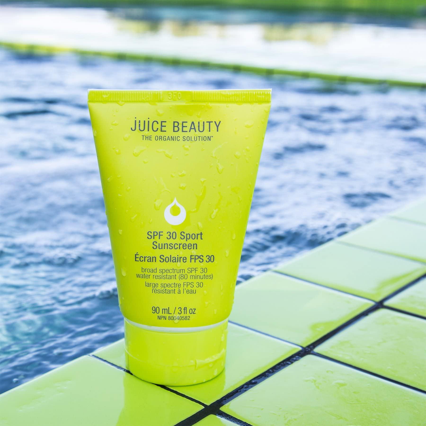 Juice Beauty Juice Beauty SPF 30 Sport Sunscreen - 90 mL - Protects Against UVA/UVB Rays - Water + Sweat Resistant Up to 80 Minutes - All Ages + Skin Types - Vegan, Cruelty Free