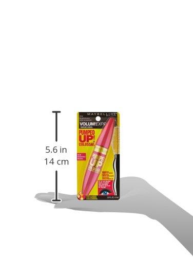 MAYBELLINE Maybelline Volum\' Express Pumped Up Colossal Mascara, Washable Formula Infused with Collagen for Up To 16x Lash Volume, Glam Black, 1 Count (Pack of 2)