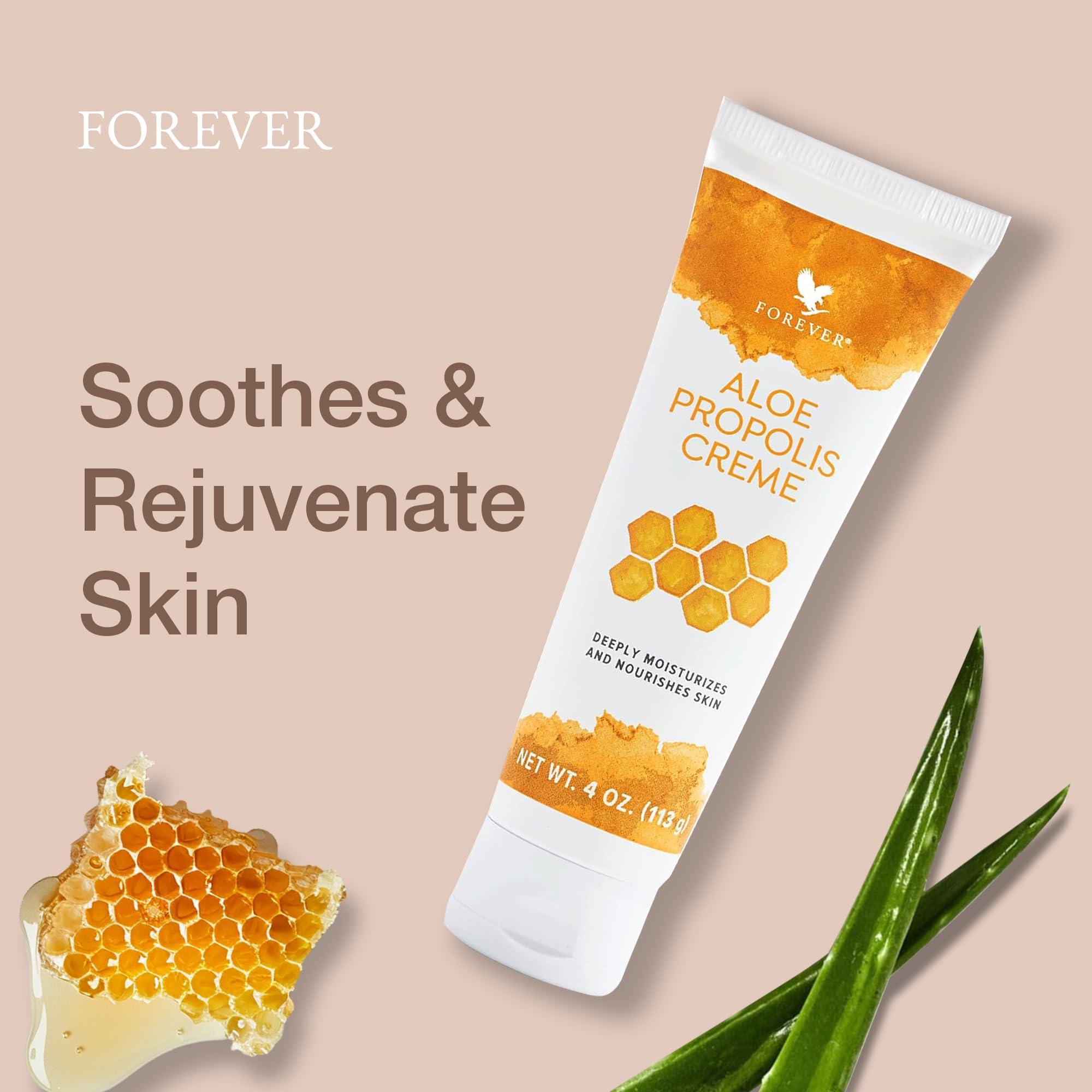 Forever Living Products Forever Living - Aloe Propolis Creme, Skin Nourishment with Aloe Vera and Bee Propolis, Moisturizing Cream with Vitamins A, E, C, 4 oz
