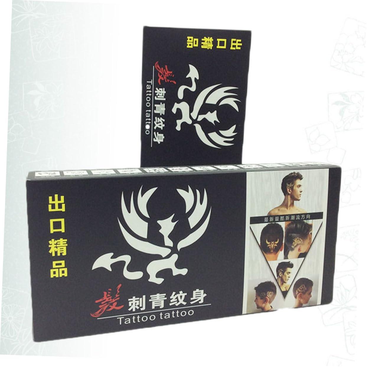 Beaupretty 1 Hair Stencils Hair Cutting Tools Hair templates Plastic Pattern Temporary Fashion Hair Styling Pattern Professional Hair Cutting kit Men Tools Seal Man Major