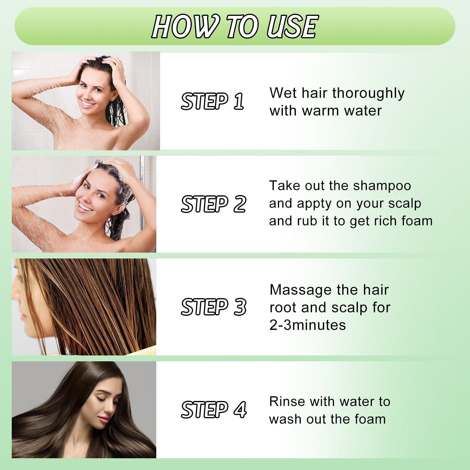 YOUSHEME Ginger Plant Extract Anti-Hair Loss Shampoo, for Women Men Hair Strengthening & Nourishing (2box*20pcs)