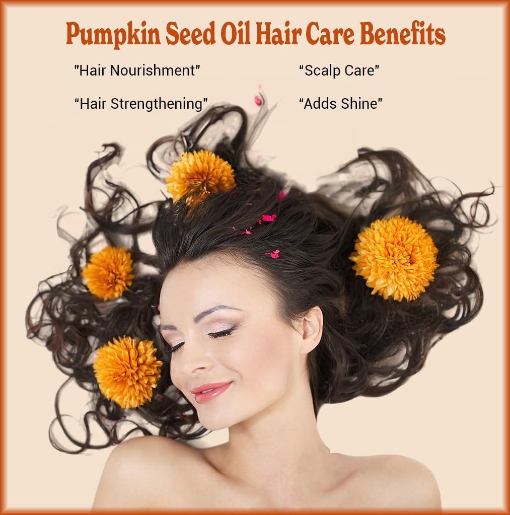Natural Born Oils Natural Born Oils Pumpkin Seed Oil, 16oz, Organic, Cold-Pressed, Nutrient-Rich, Excellent for Radiant Skin, Lustrous Hair