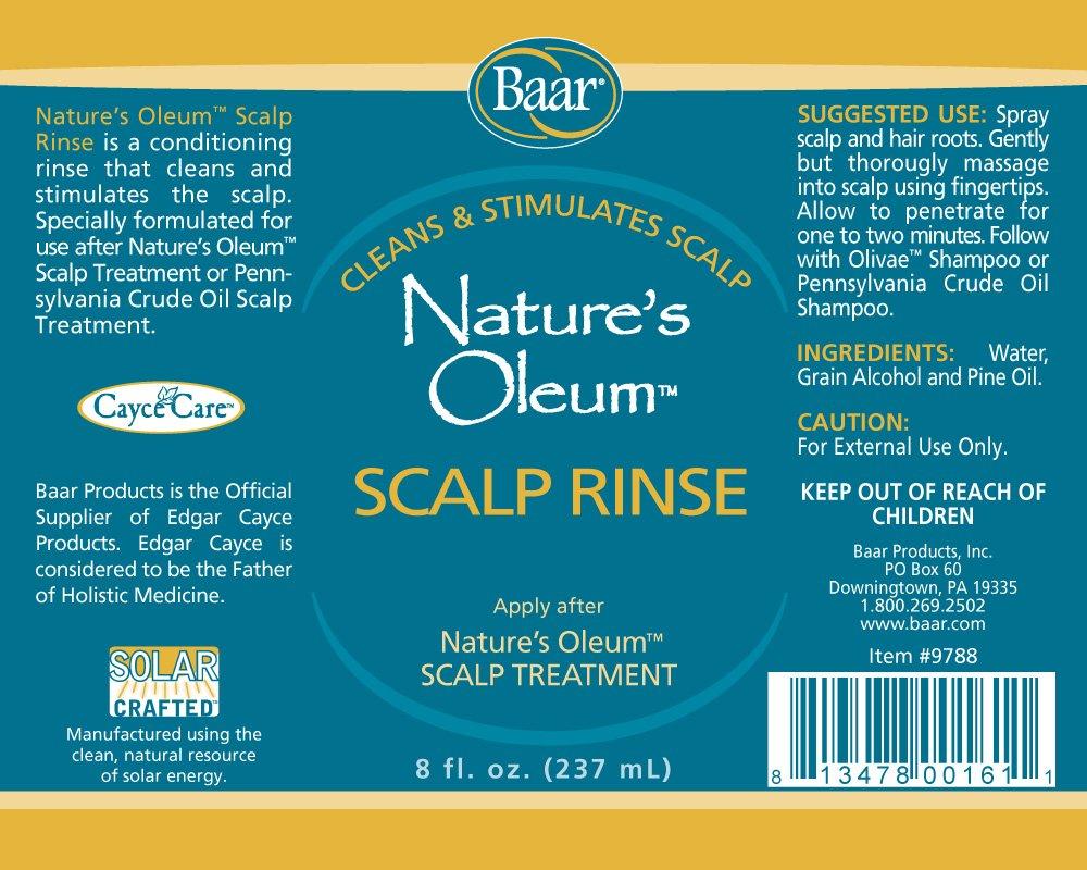 Baar Nature's Oleum Scalp Rinse