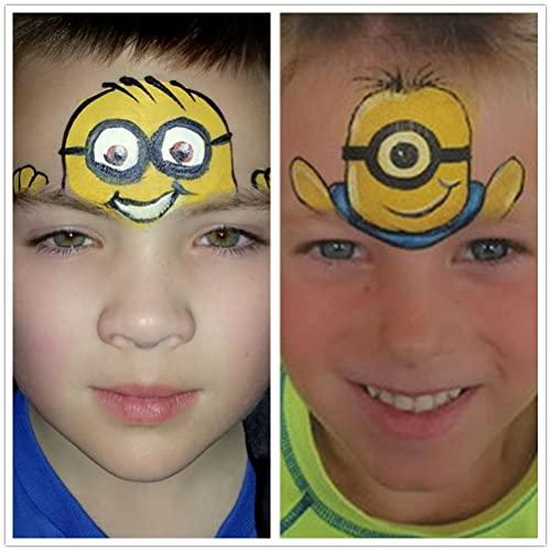 Mysense Mysense Yellow Face Body Paint Stick, Yellow Eye Black Stick, Cream Eye Paint for Baseball Softball Football Lacrosse, Non-toxic Facepaint for Halloween Costume Lion Tiger Cosplay Makeup