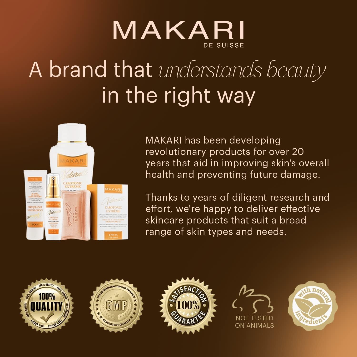 MAKARI MAKARI Naturalle Carotonic Extreme Glow Skincare Bundle | Renewing Face Cream, Brightening Serum & Body Lotion | Brightens, Moisturizes, Fights Aging & Diminishes Scars | For Oily & Acne-Prone Skin