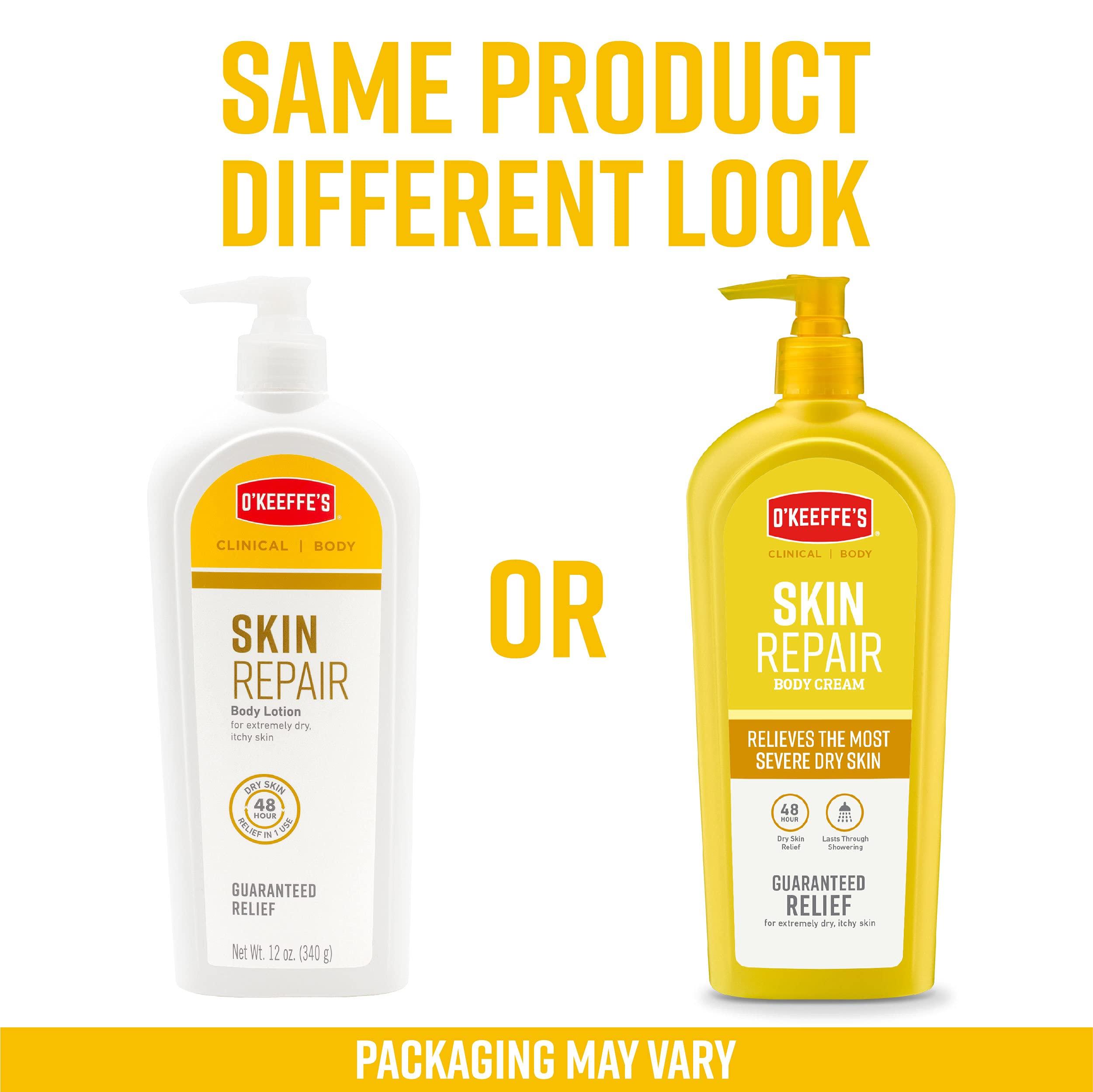 O'Keeffe's O'Keeffe's Skin Repair Body Lotion and Dry Skin Moisturizer, Pump Bottle, 12 ounce, Packaging May Vary