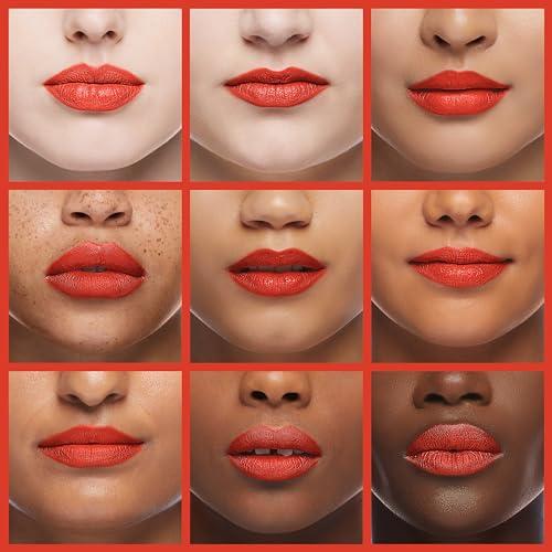 Oulac Oulac Matte Liquid Orange Lipstick for Women, Long Lasting Lipstick Waterproof Lip Stain, No Transfer, Creamy High Pigmented Formula with Rose Oil, Vegan & Cruelty-Free,Orange Red M07