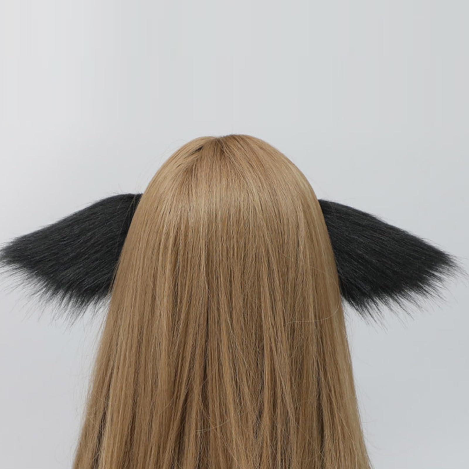 YIFULIN YIFULIN Plush Anime Ear Headband Anime Maid Hairhoop Cosplay Costume Halloween Party Headwear Women ComicsShow Headwear