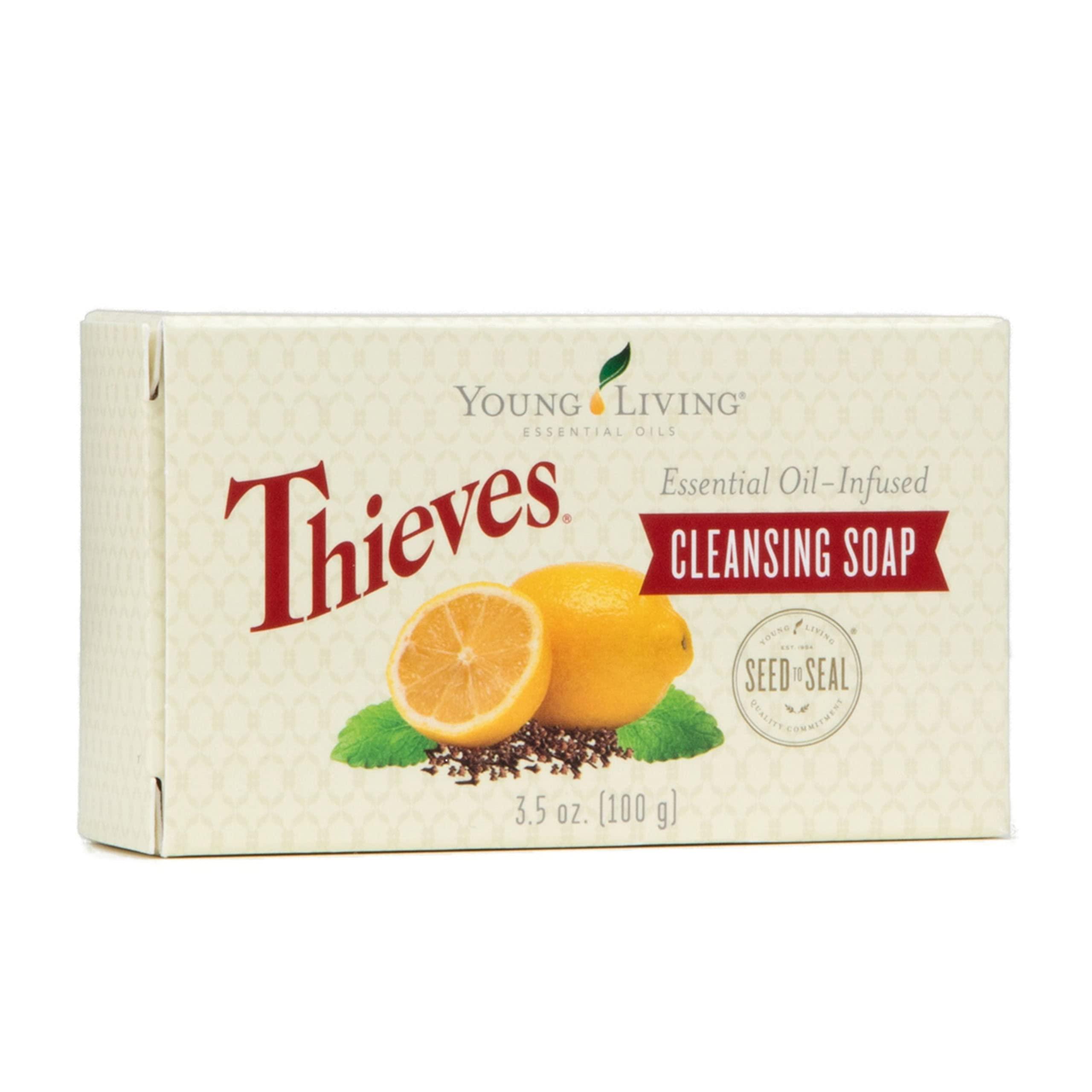 WALKINGLY Thieves Essential Oil Cleansing Soap by Young Living Essential Oils - 3.5oz.