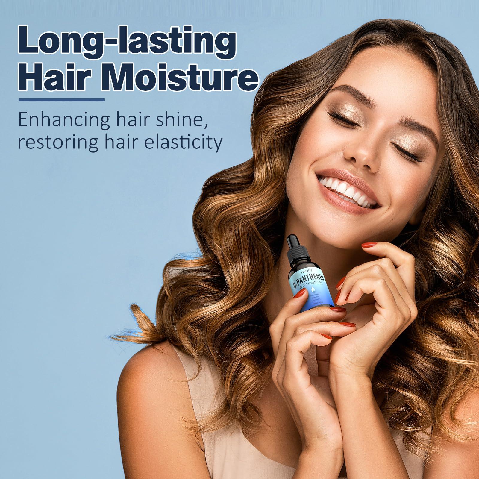 Viktairy D Panthenol Liquid (1.7 fl.oz, 60g), Concentrate Pro-vitamin B5 Raw Active Ingredient for Skin Hydration, Cosmetic Grade Dexpanthenol for DIY Face, Hair, Nails and Skincare Serum, Moisturer