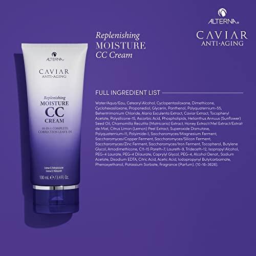 Alterna Haircare Alterna Caviar Anti-Aging Replenishing Moisture Travel Size CC Cream Hair Protectant and Treatment Cream, 0.85 fl. oz.