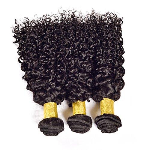 YanT Hair YanT HAIR 9A Grade Brazilian Virgin Hair Water Wave Human Hair Weave 3 Bundles 10 12 12 Inches Natural Color Pack of 3