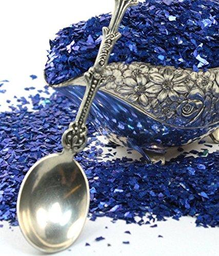 Meyer Imports Meyer Imports Crushed Glass Glitter for Arts and Crafts - Broken Glass German Glitter for Resin Craft Art/Tumblers/Nail Art/DIY Jewelry Making Decoration - 4 OZ Bag - Dark Blue