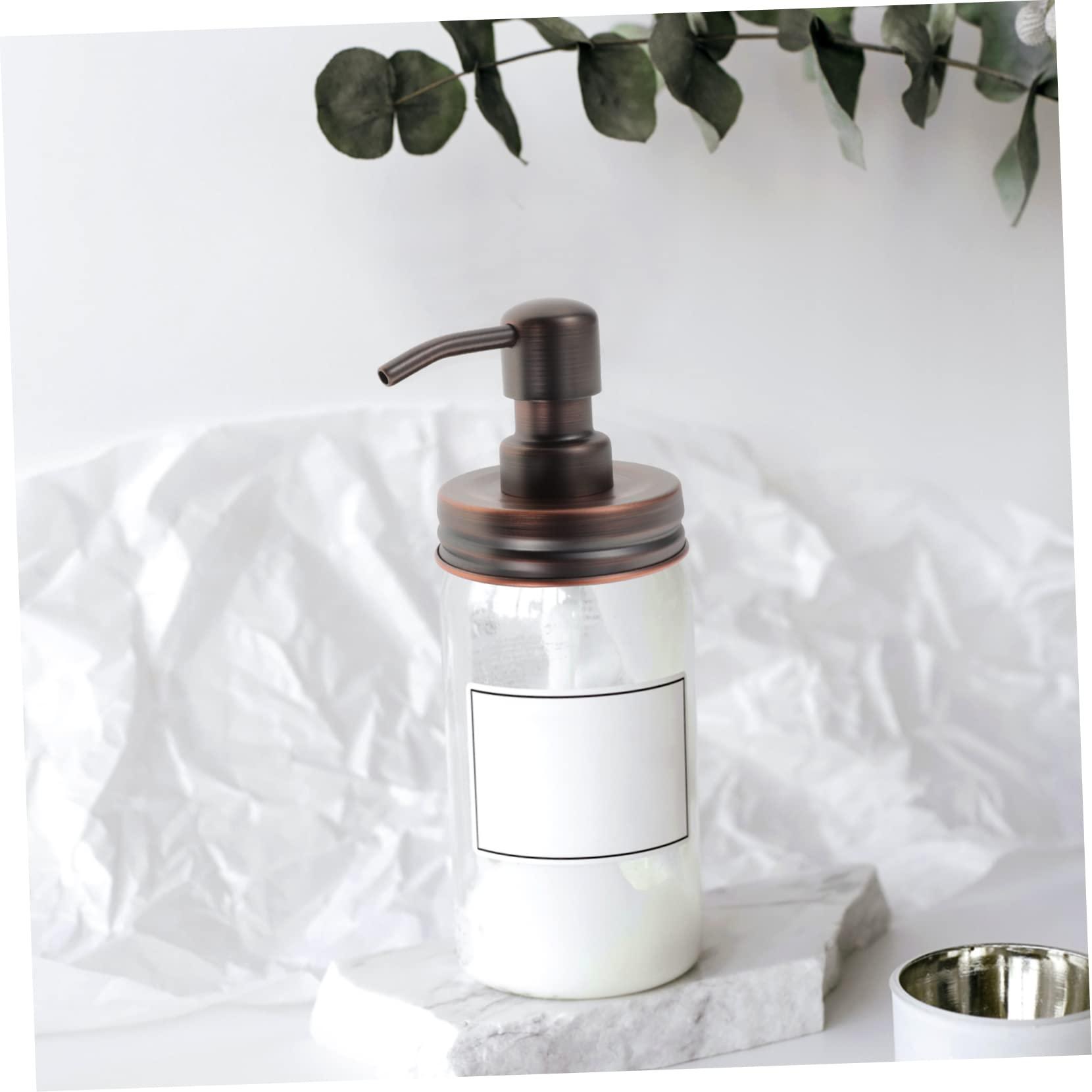 FOMIYES FOMIYES 2sets Mason Jar Pump Replacement Soap Dispenser Pump Head Simple Structure for Lotion Liquid Containers 2pcs*2