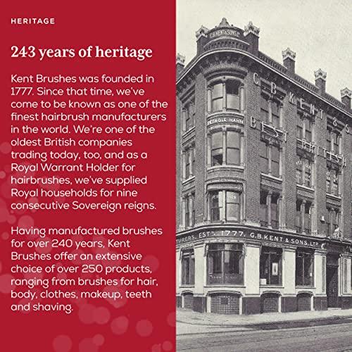 KENT Beard & Mustache Grooming Kit - Kent BRD5 Boar Bristle Brush + Kent 81T & A FOT Sawcut Fine Tooth Combs for Men\'s Care